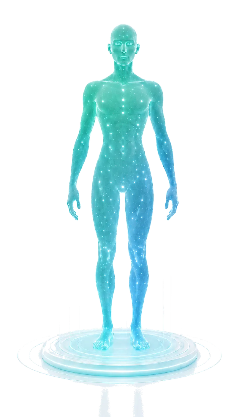 Patient digital twin surrounded by the MyTwin health modules